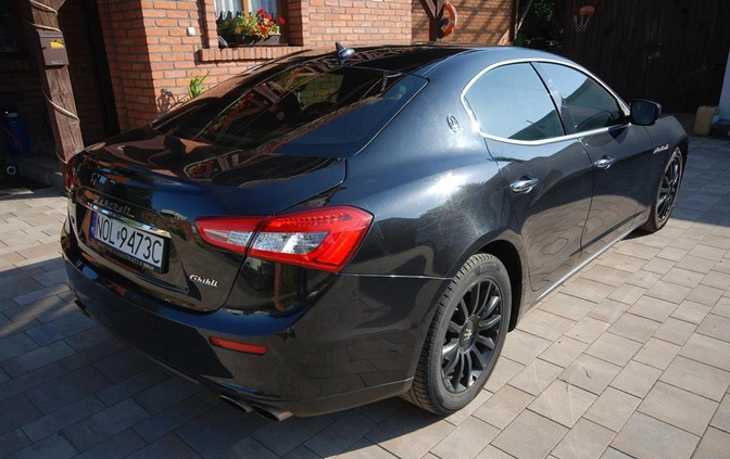 Maserati Ghibli cena 115497 przebieg: 78000, rok produkcji 2015 z Tarnogród małe 781